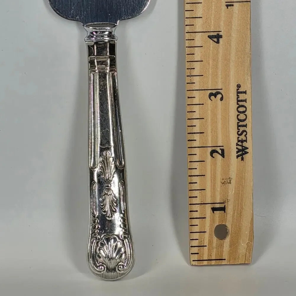 VINTAGE SHEFFIELD ENGLAND CAKE & PIE SERVER – ORNATE HANDLE – STAINLESS STEEL